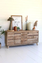 Wooden Chest with 4 Doors and 4 Drawers