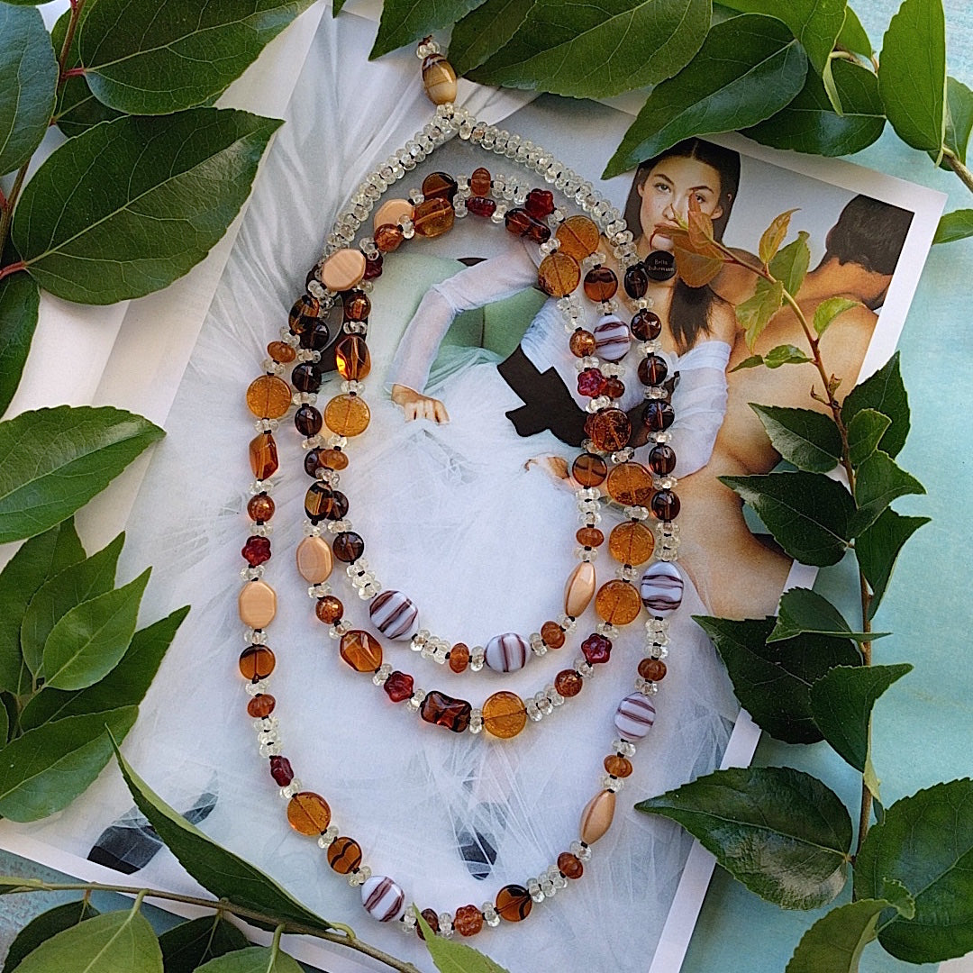 Amber Boho Beauty Necklace