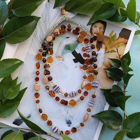 Amber Boho Beauty Necklace