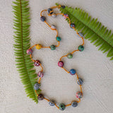 long rustic strand hand-knotted necklace