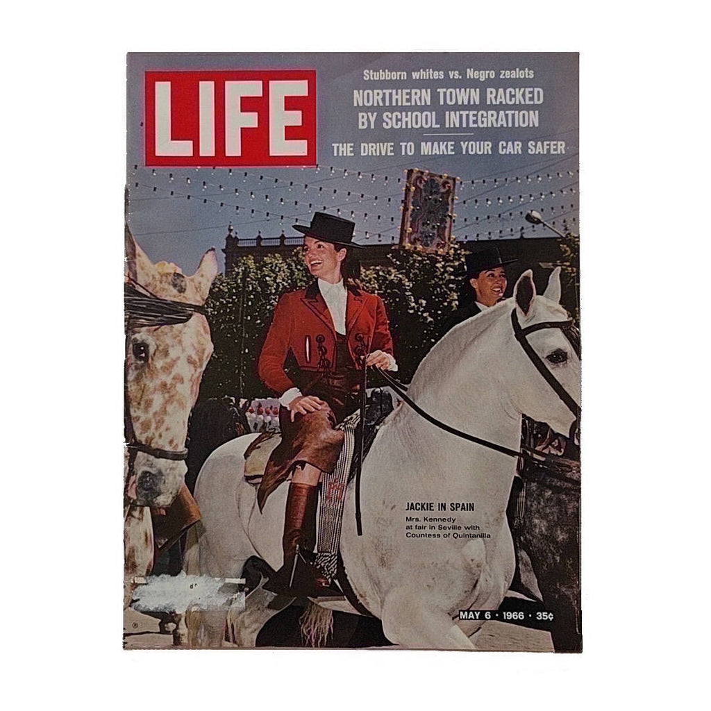 life magazine from may 1966 showing Jacqueline Kennedy on a white horse (3)