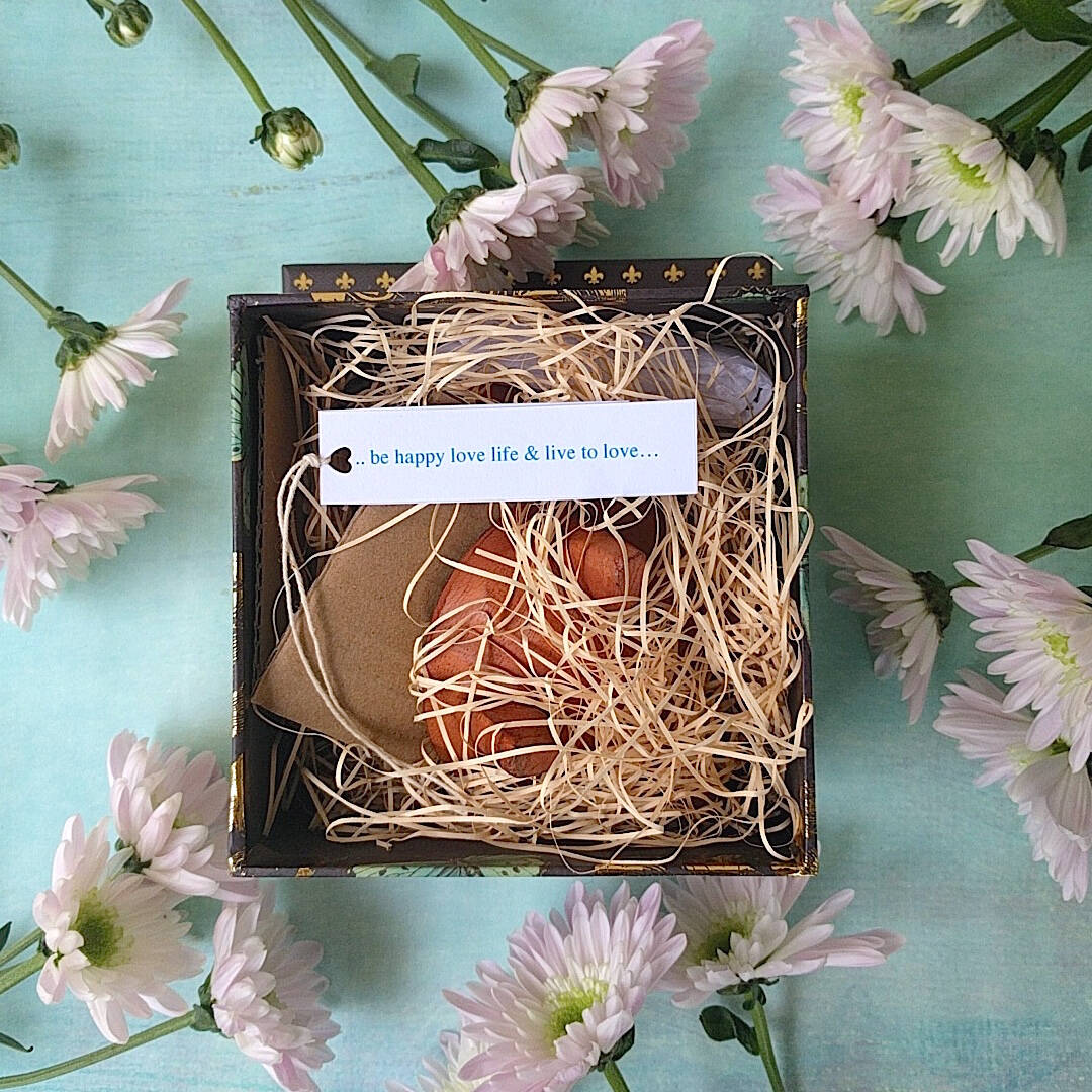 hand carved Fijian wood salt and pepper cellars shown in gift box