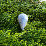blue pear-shaped Quartz adjustable gold-plated cocktail ring