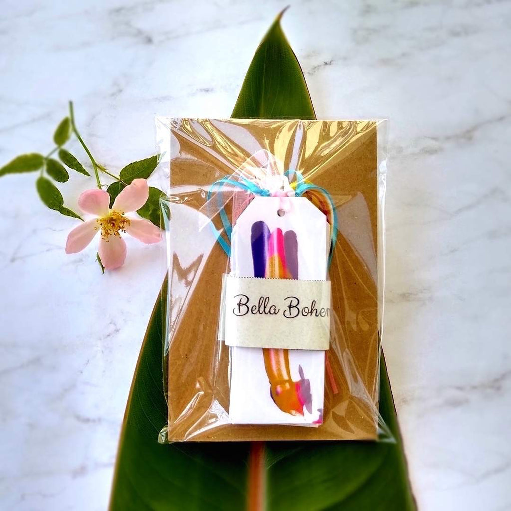 package of skinny abstract gift tags by Bella Bohemian