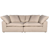 tan 2 piece nirvana cloud sofa sectional