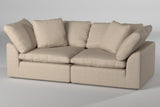 2 piece nirvana cloud sofa sectional - contrasting background