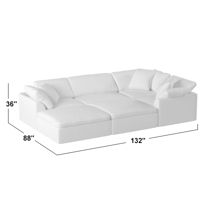 overall dimensions of all modules arranged together - 132" x 44" x 36"