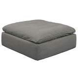 gray ottoman slipcover module