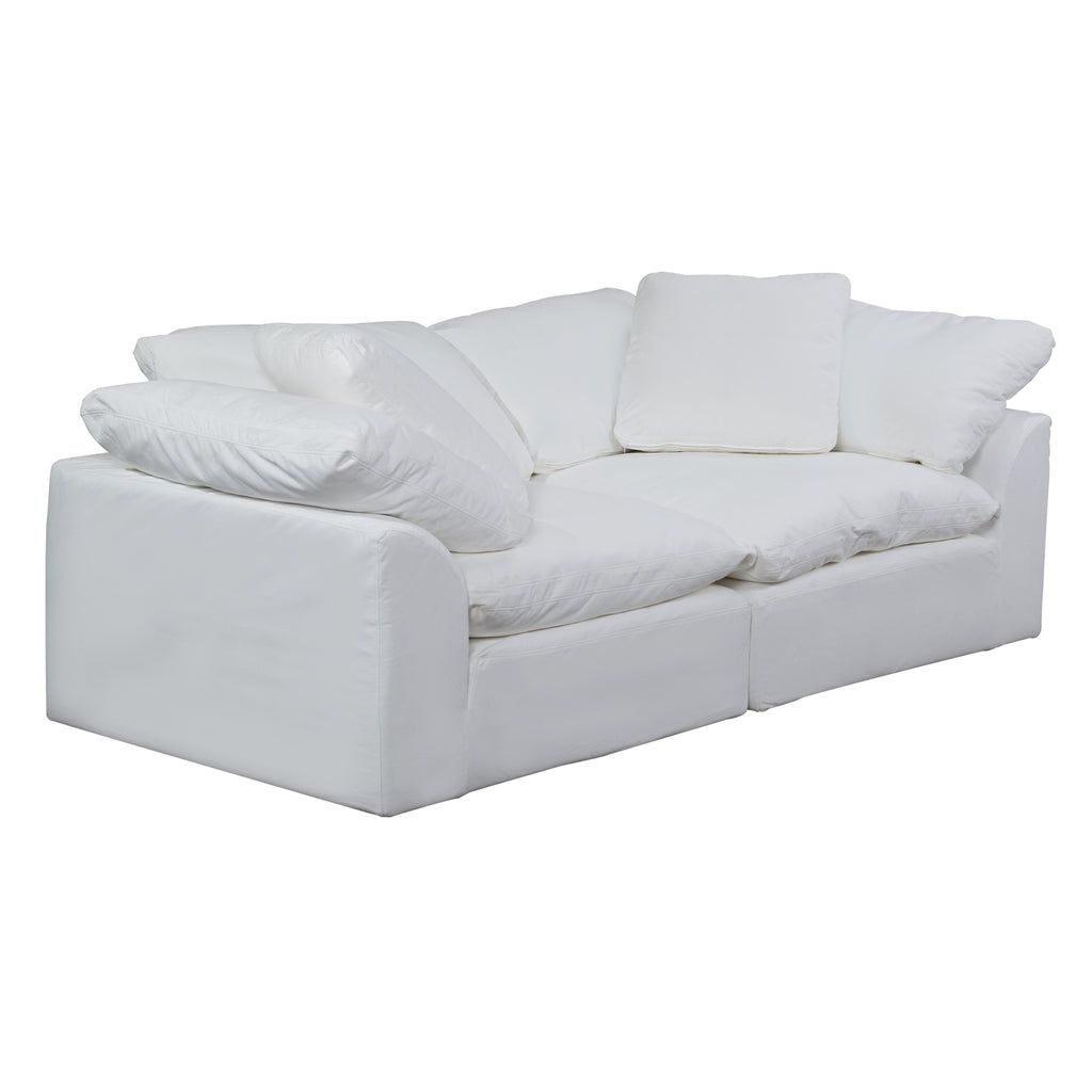 white 2 piece nirvana cloud sofa sectional