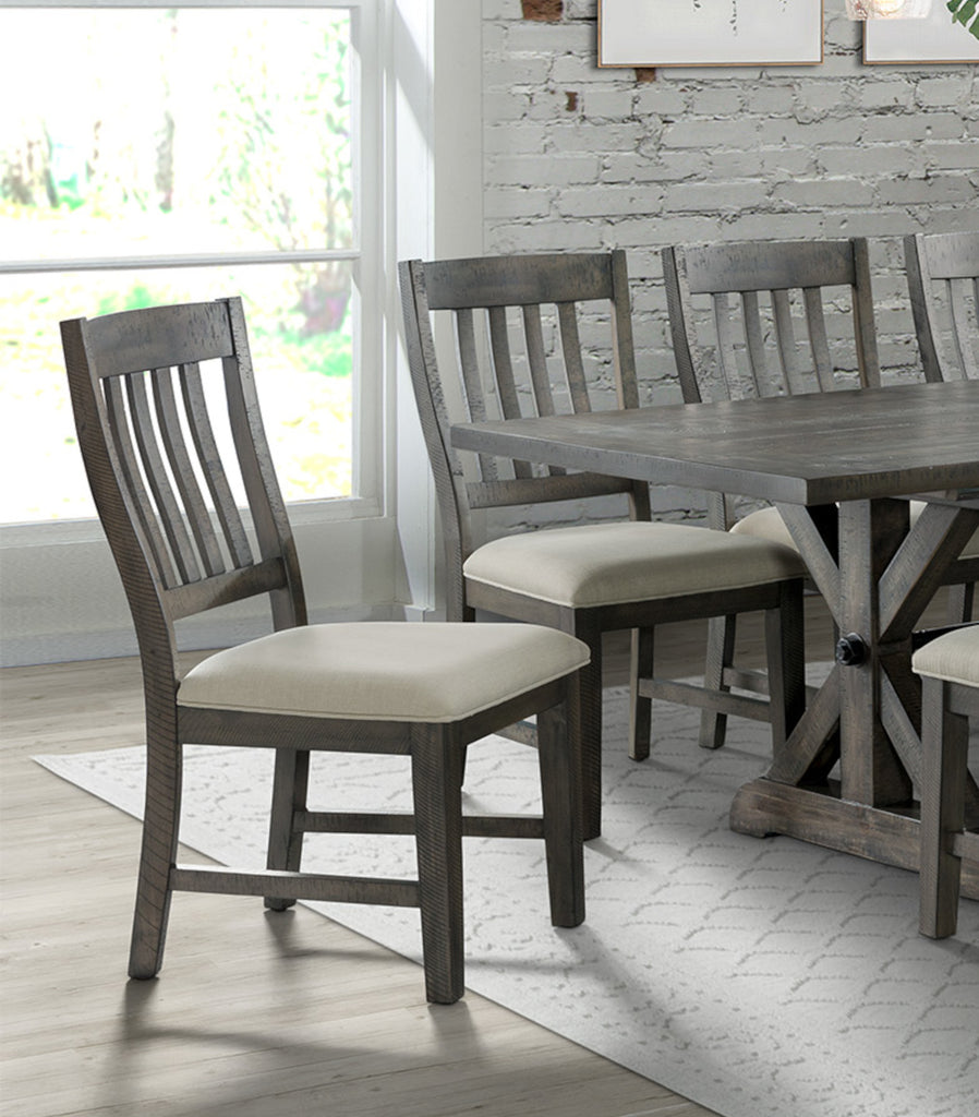 several dining chairs in showroom setting
