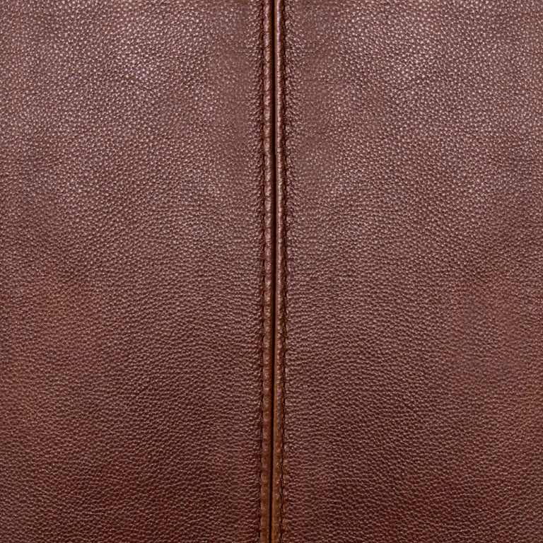 close-up of leather grain and seams