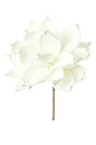 faux latex plant - delicate large white blossom on stem