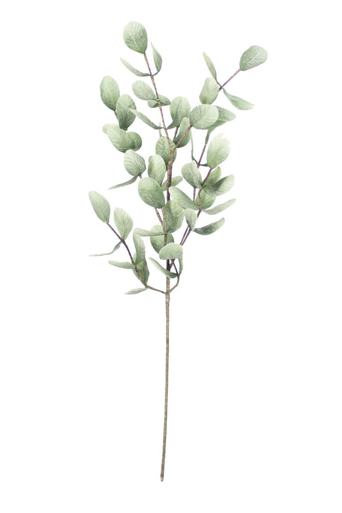 faux latex plant - several branches light green leaves single stem