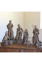 heart-felt nativity scene made from driftwood