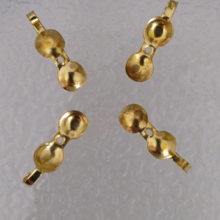 Bead Tip Clamshells - Gold or Silver Plated