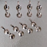 Bead Tip Clamshells - Gold or Silver Plated