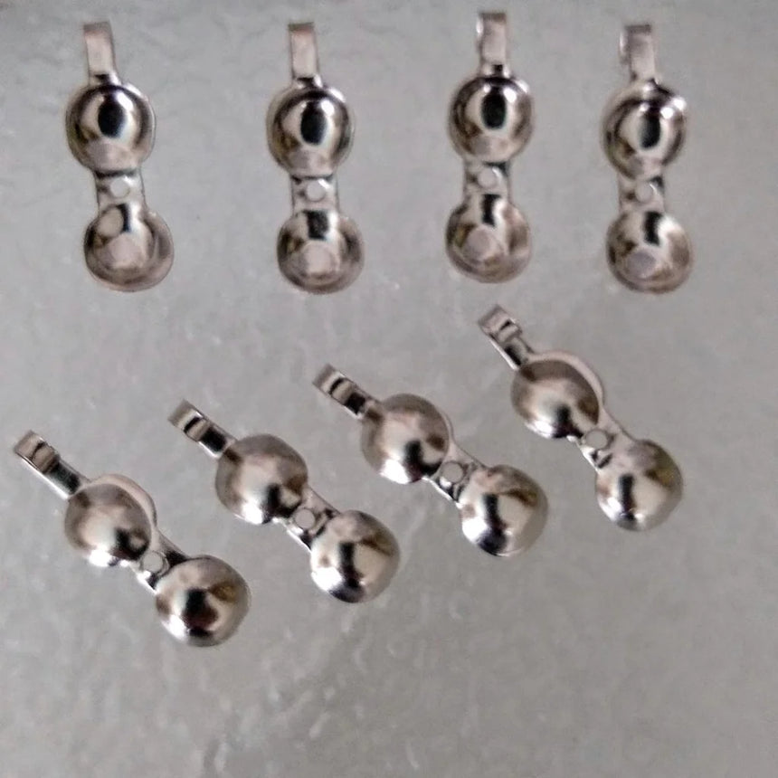 Bead Tip Clamshells - Gold or Silver Plated