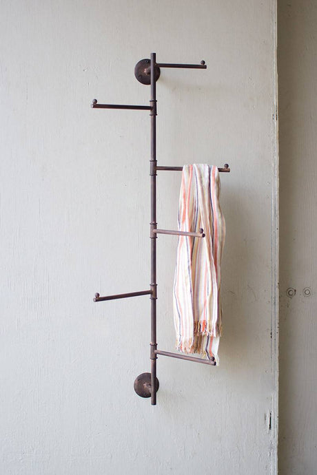 rustic coat rack that swivels