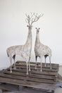 pair of rustic metal deer