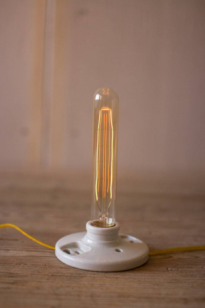 tube style edison light bulb